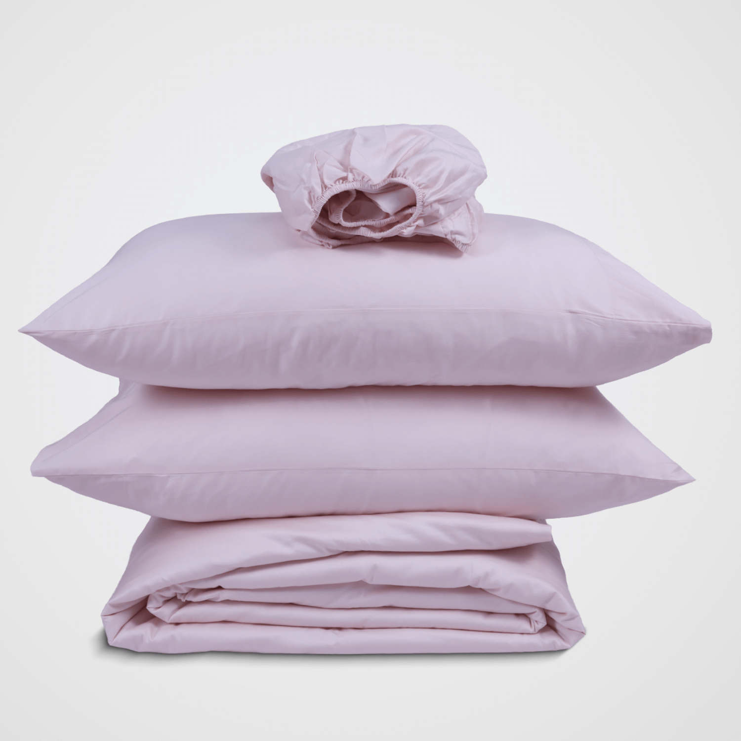 Soft Blush Crisp Cool Percale Duvet Set
